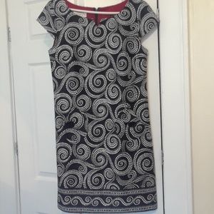 Sheath Dress w/Large Button Detail